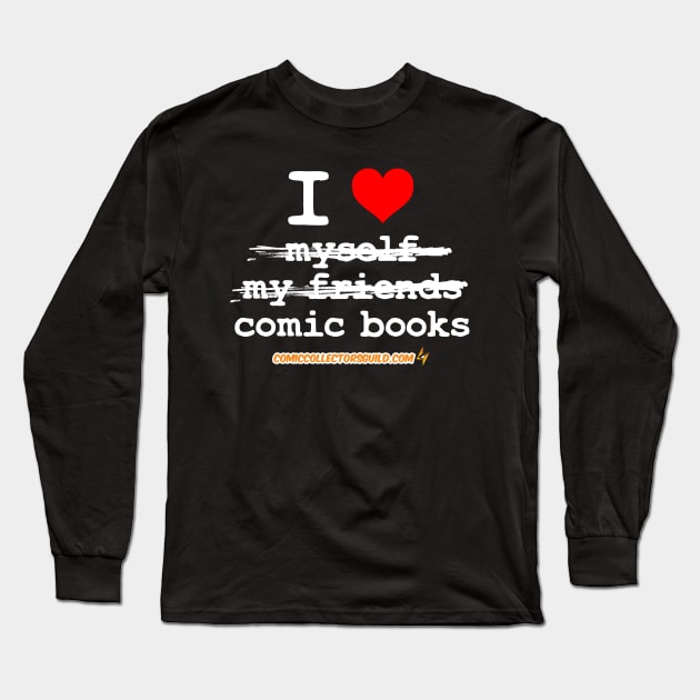 I HEART COMIC COOKS Long Sleeve T-Shirt by Comic Collectors Guild 